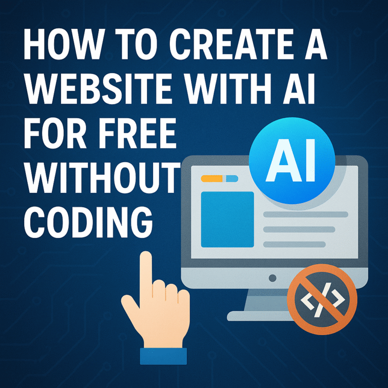 How to create a website with AI
